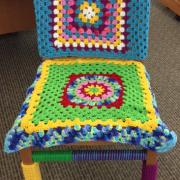 Crocheted chair