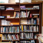 The HRC is stocked with games, curriculum and books.