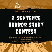 Poster for 2-Sentence Horror Story Contest 