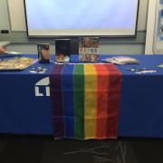 A book display during a You Belong drop-in session