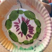 Suncatcher made from paper plate
