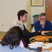 Teens tutoring older adults one-on-one