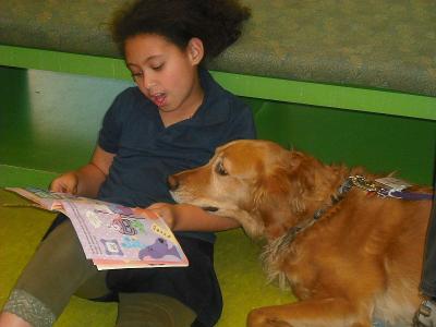 Bark for Books at the Naperville Public Library