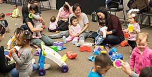 Group of Baby Wednesday participants