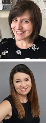 Sarah Ostman and Stephanie Saba headshots