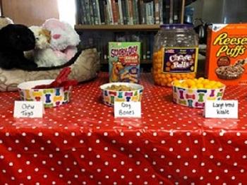 "Puppy" snack table