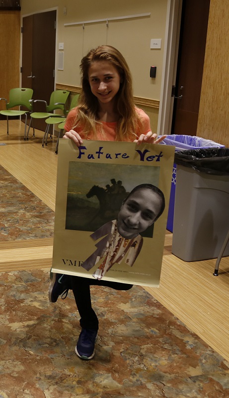 The teens in attendance enjoyed being able to envision their future selves through posters.