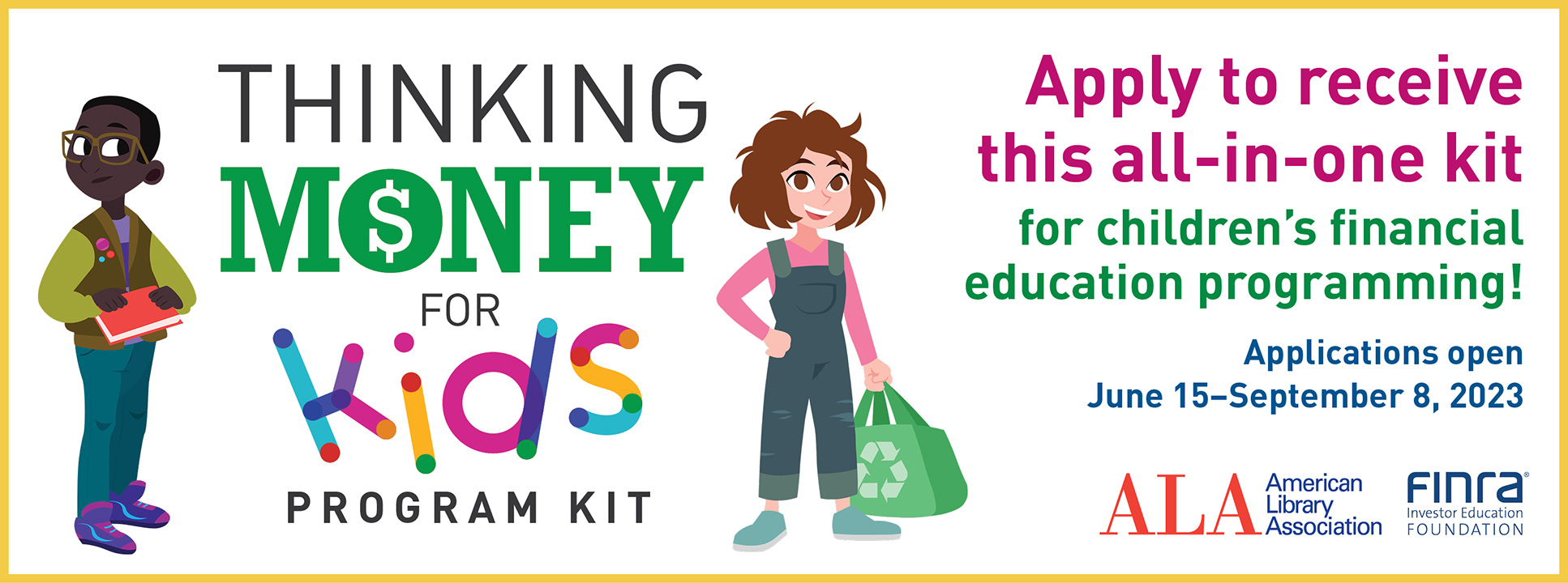 Apply Now: Thinking Money for Kids Program Kits | Programming